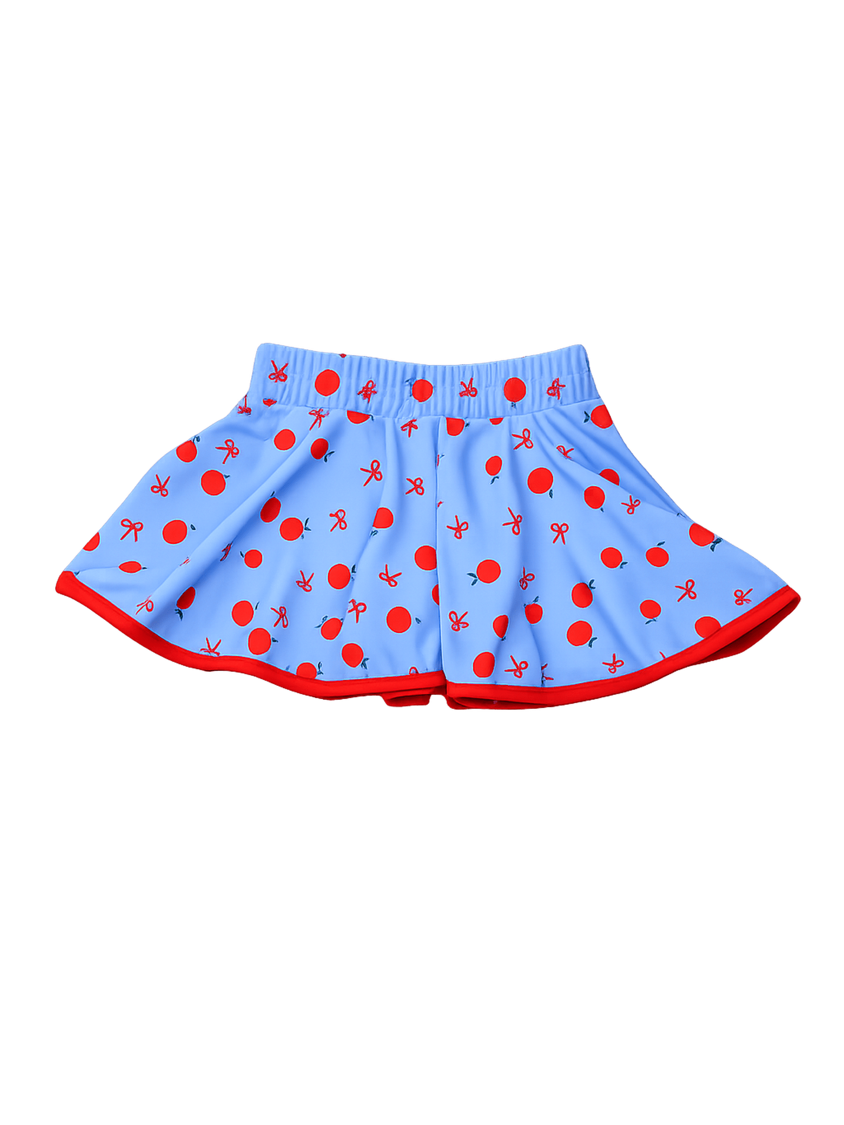 Apple Print Skort