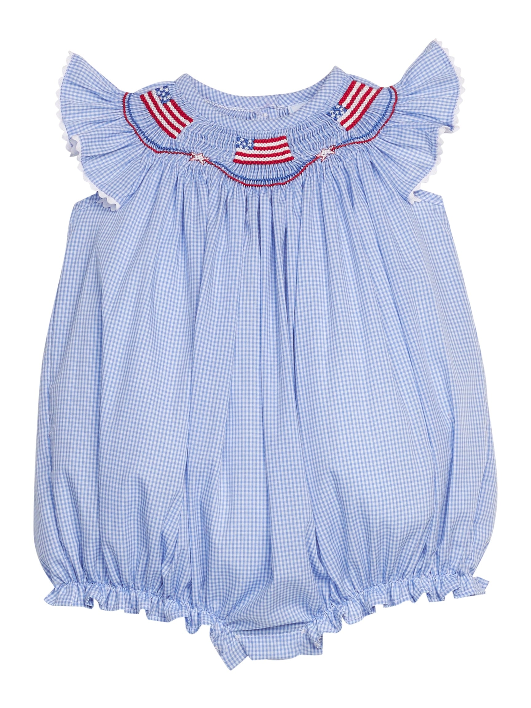 Smocked Bishop Bubble - Flags