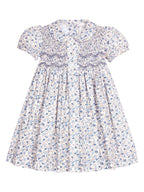 Smocked Bridget Dress - Wisteria Floral