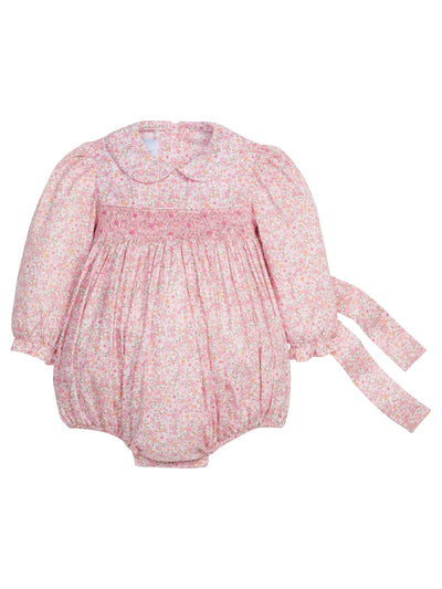 Smocked Charlotte Bubble - Oakleigh Floral