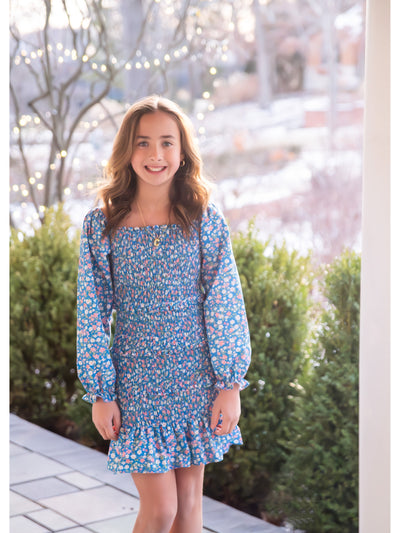 PRE-ORDER Fall Floral Smocked Dress
