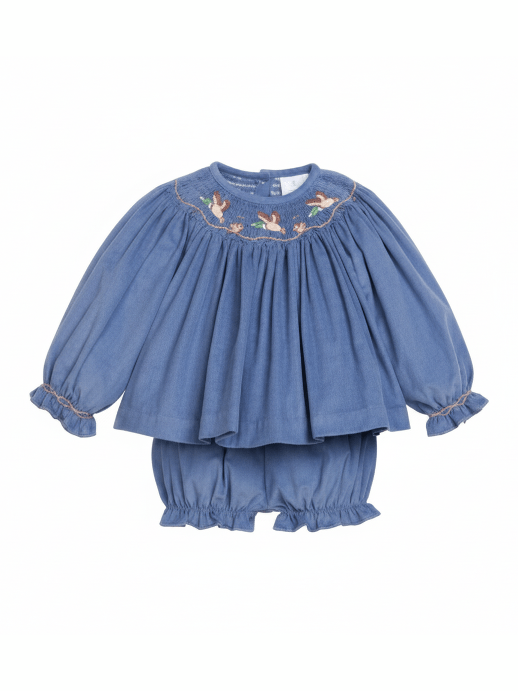 Smocked Bishop Bloomer Set - Flying Mallard