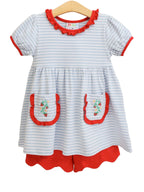 So Berry Sweet Scallop Short Set