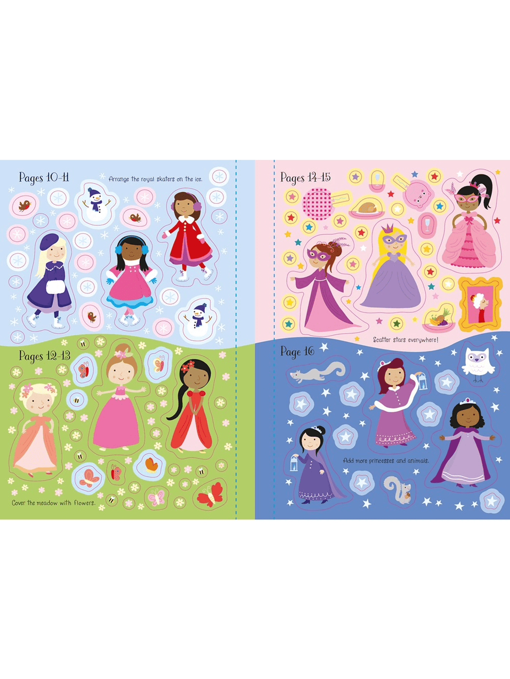 Usborne: Sparkly Princesses Sticker Book