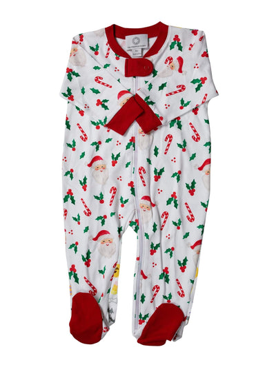 St. Nick Zippered Footie