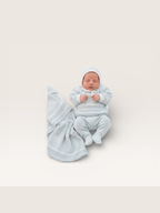Stripe Layette Three Piece Set Boy