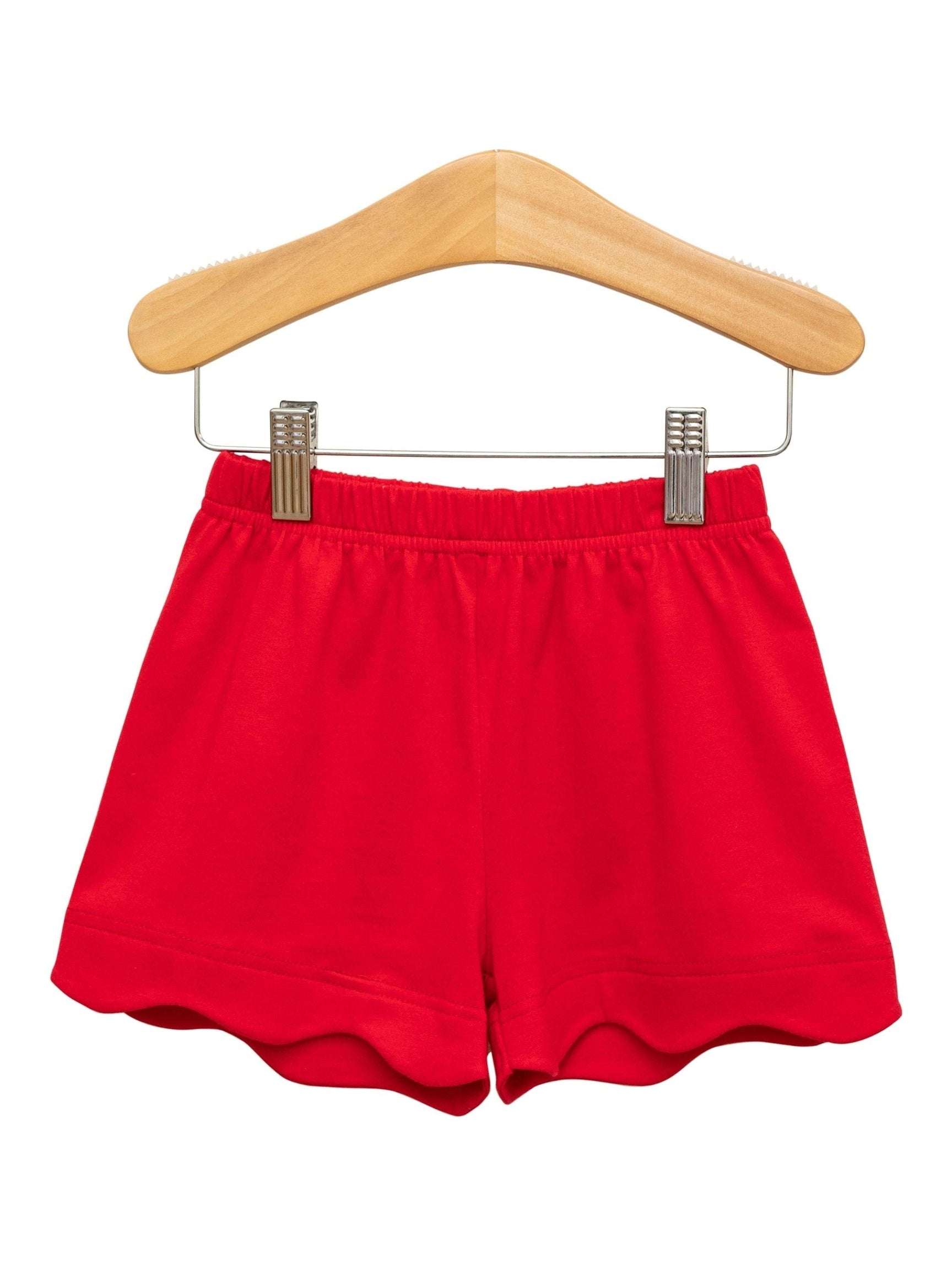 PRE-ORDER Scalloped Shorts - Red