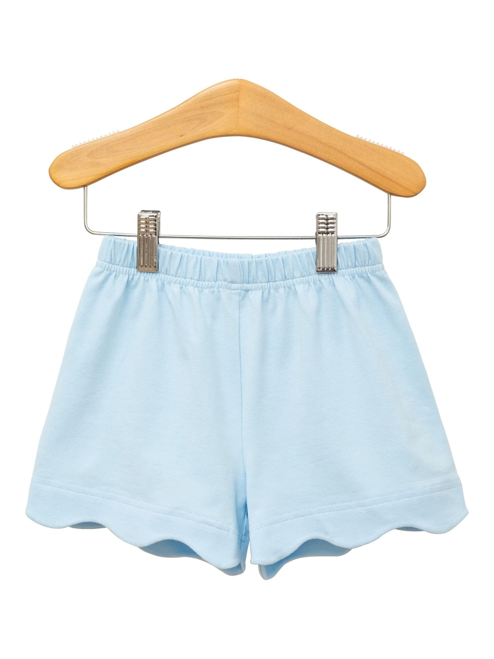 PRE-ORDER Scalloped Shorts - Light Blue