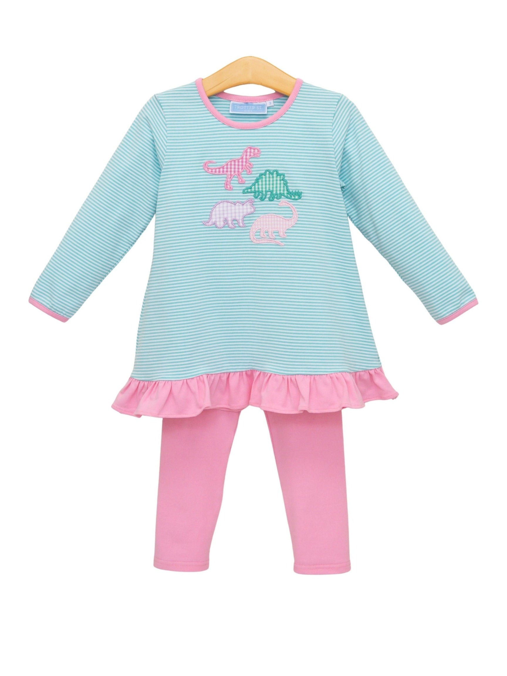 Dino Ruffle Pant Set