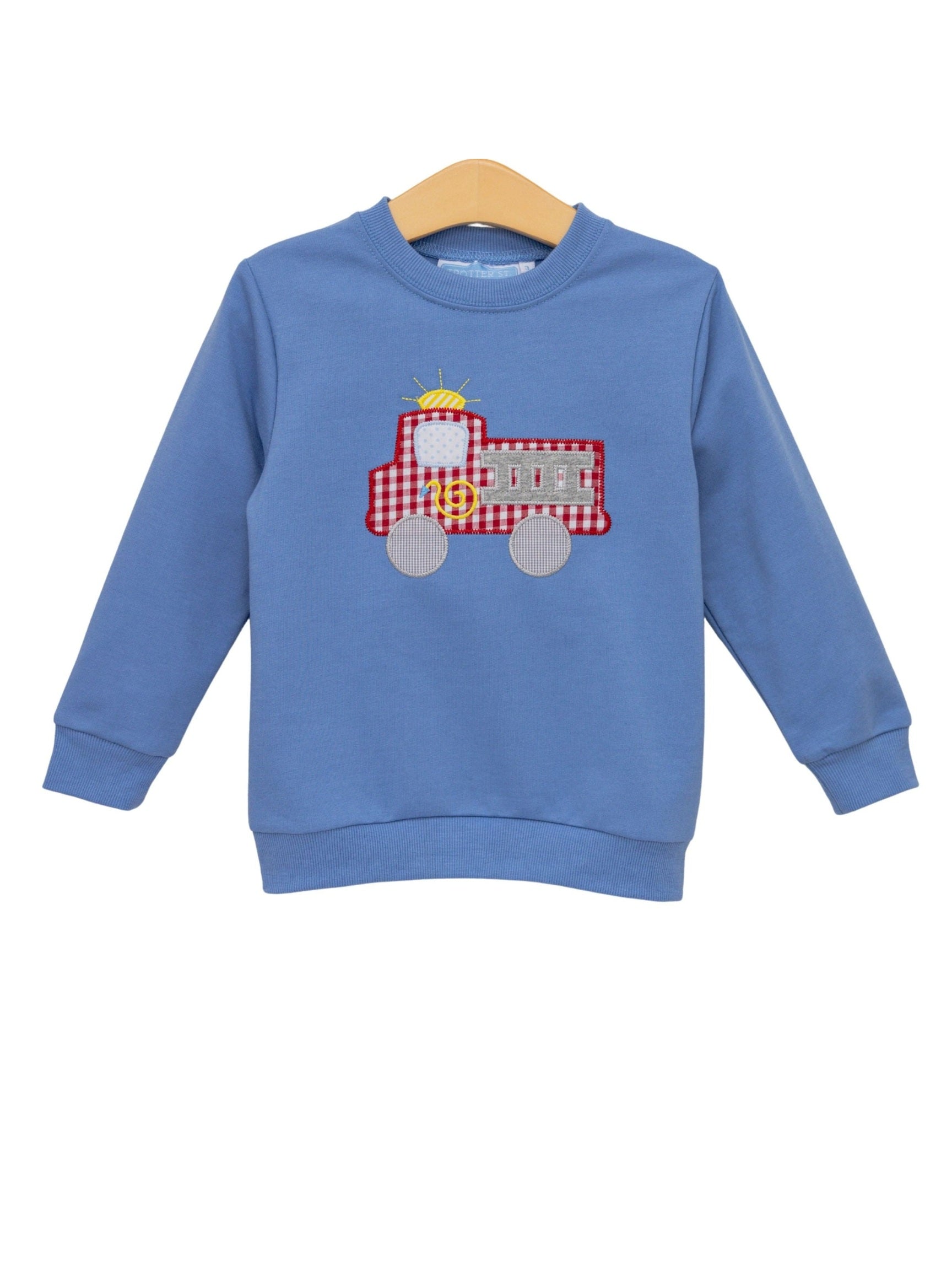 French Terry Pullover- Fire Truck
