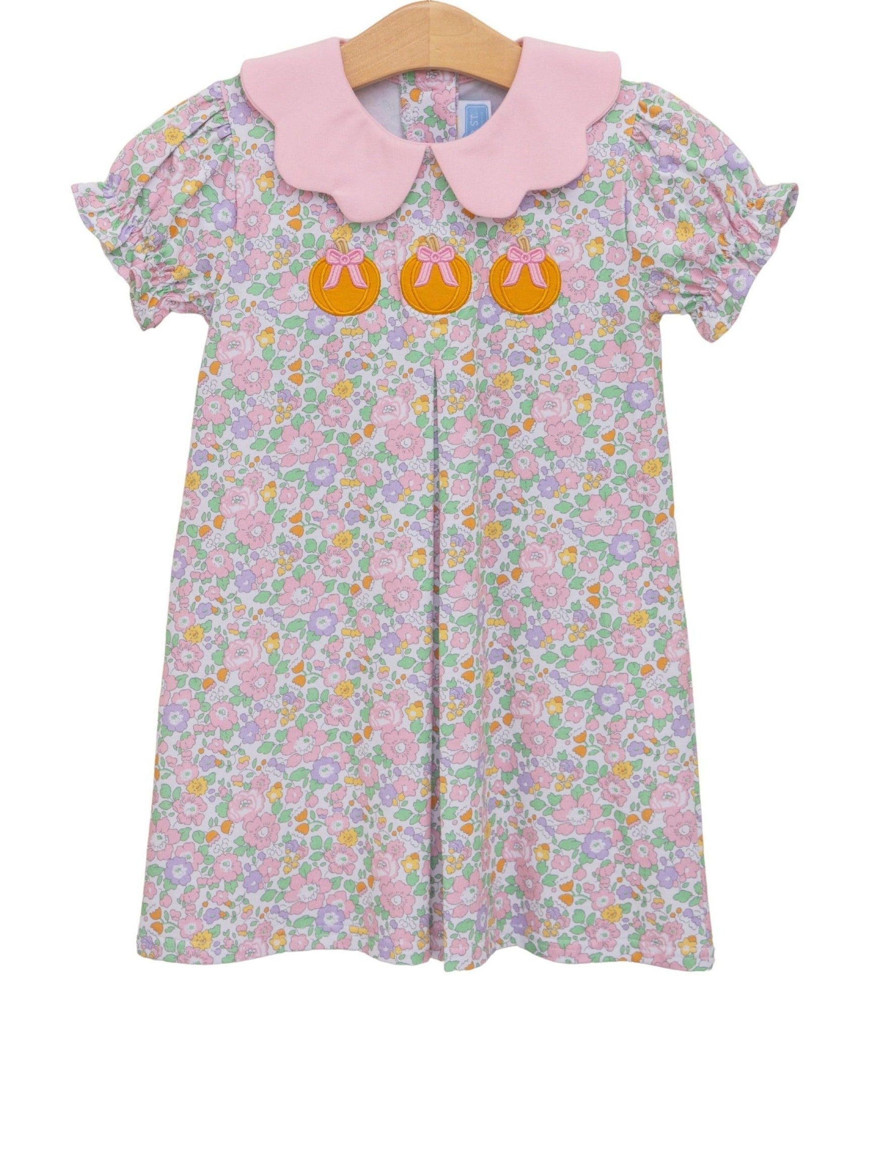 Pumpkin Floral Dress