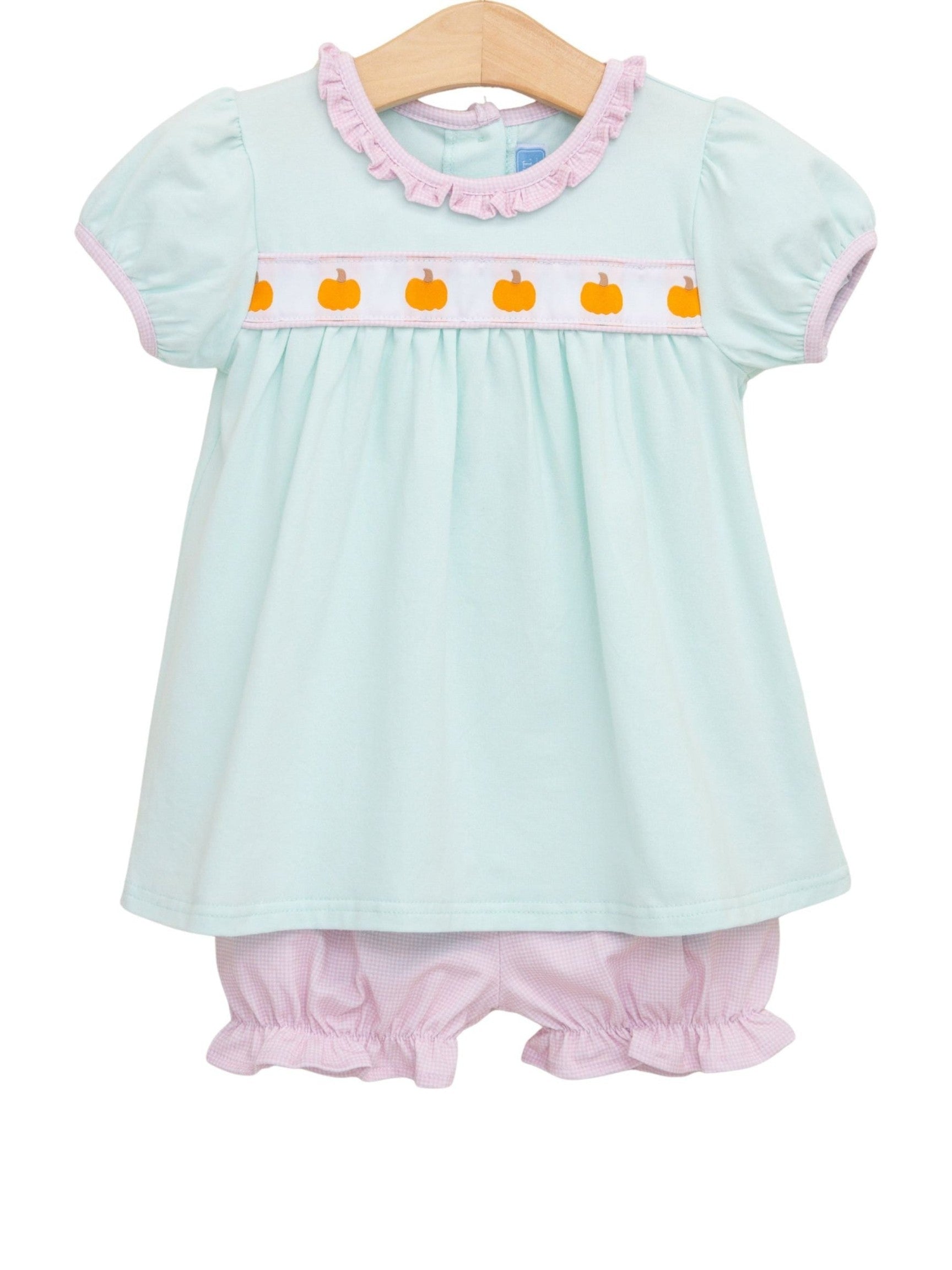 Pumpkin Rowe Bloomer Set