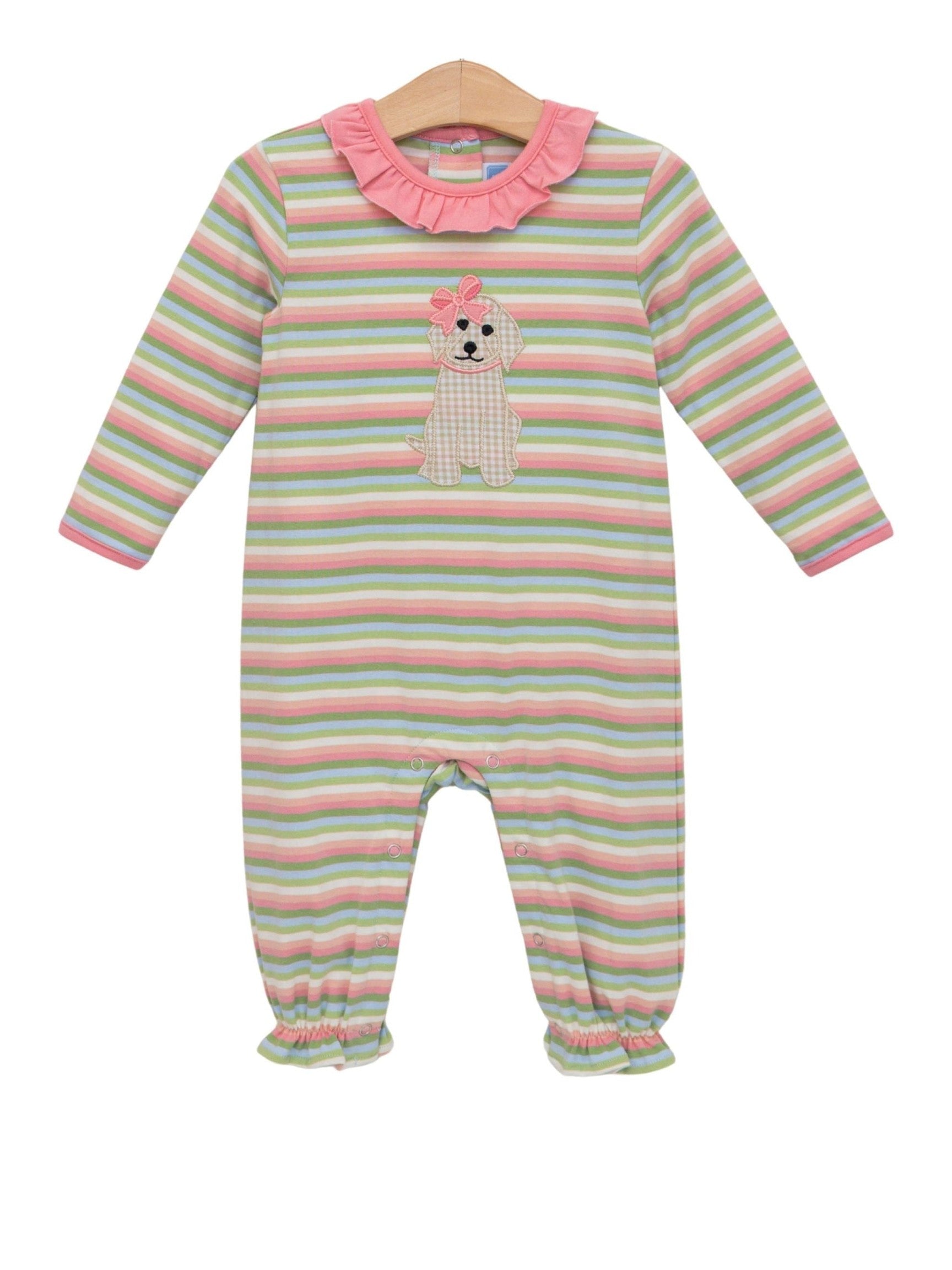 Puppy Ruffle Romper