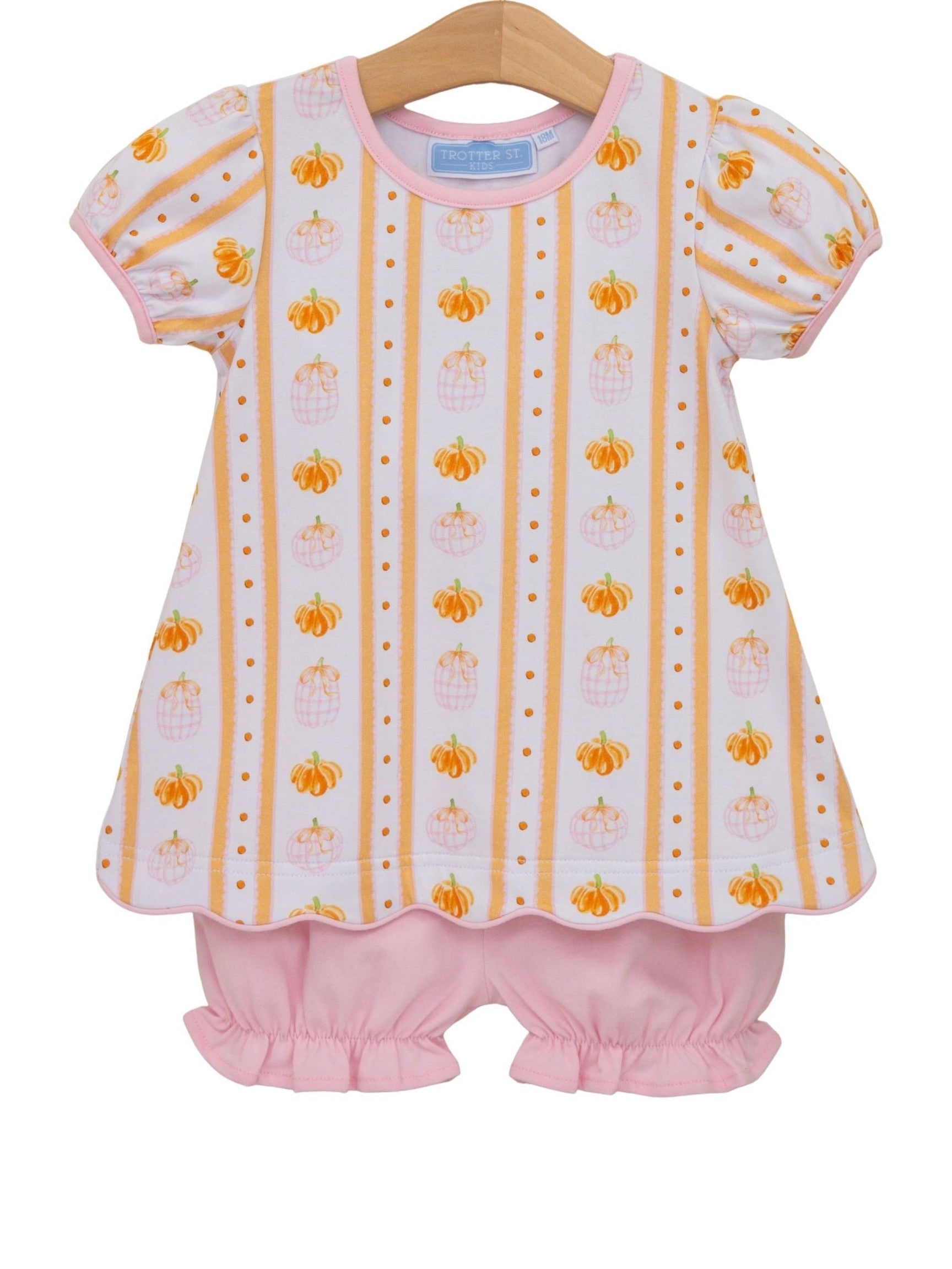 Pumpkin Patch Scalloped Bloomer Set