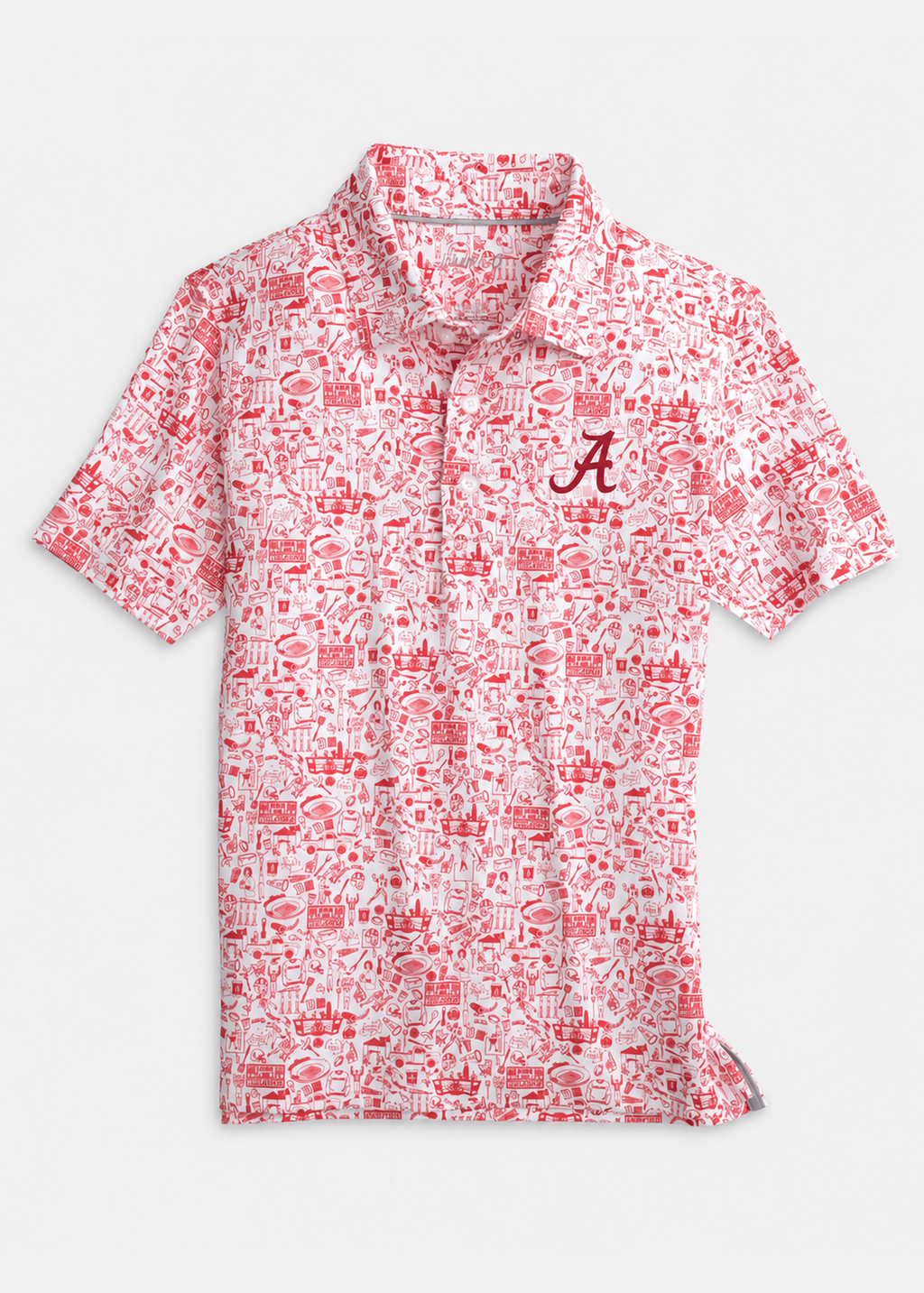 Alabama Tailgater Printed Performance Jersey Polo Jr.