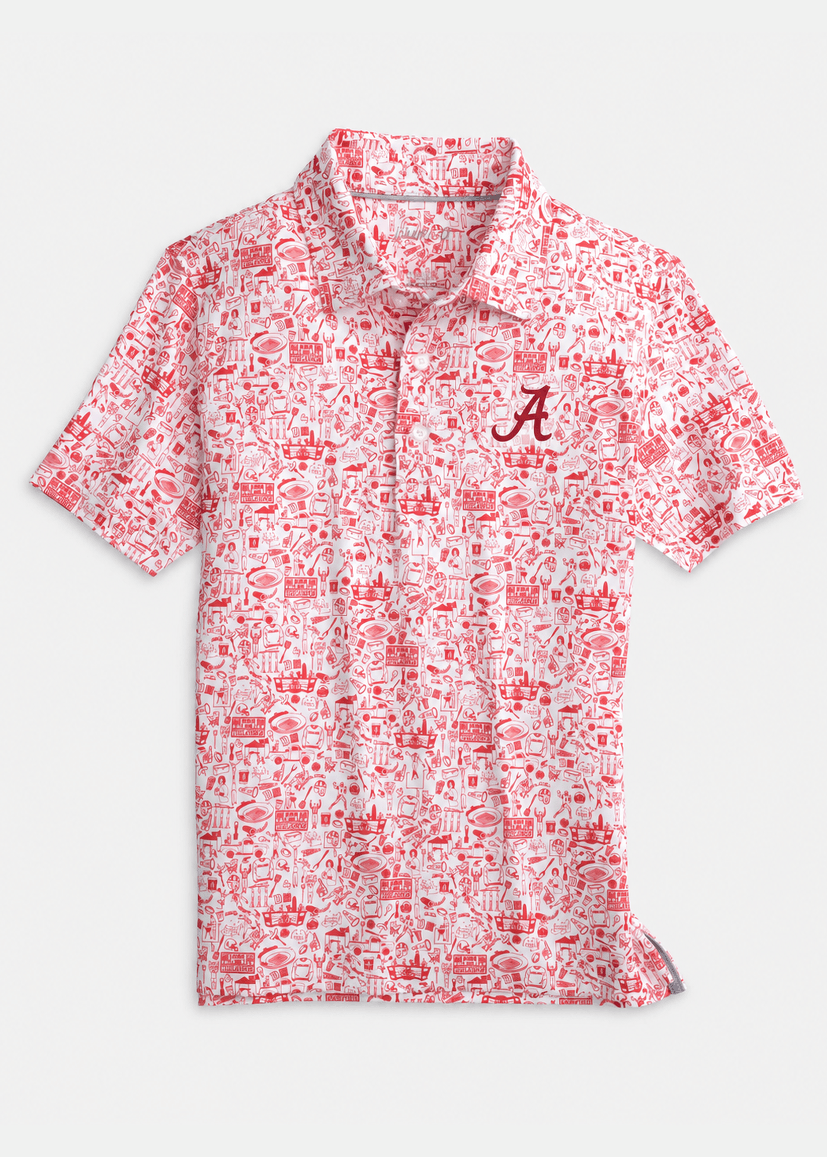 Alabama Tailgater Printed Performance Jersey Polo Jr.