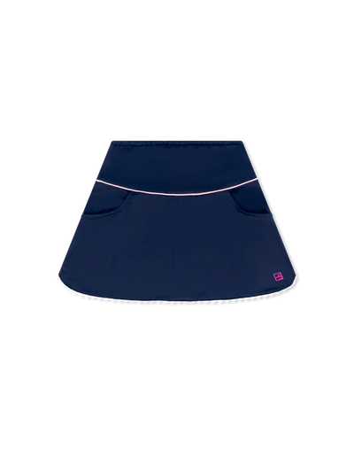 Teagan Tiffany Skort - Nantucket Navy, Cotton Candy Pink