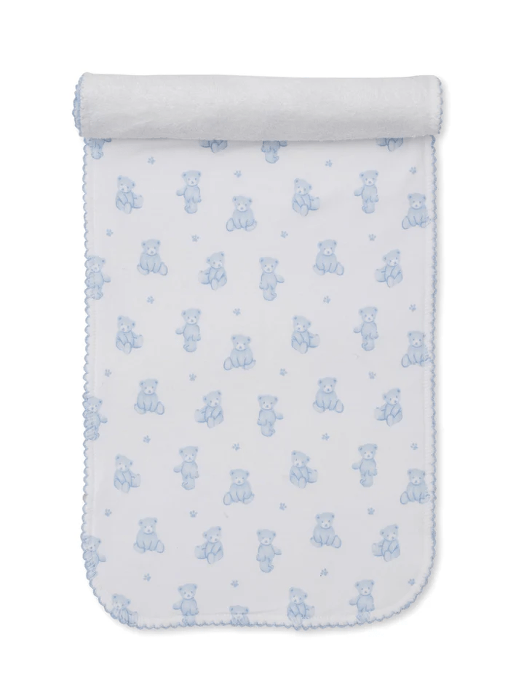Teddy Bears Blue Burp Cloth