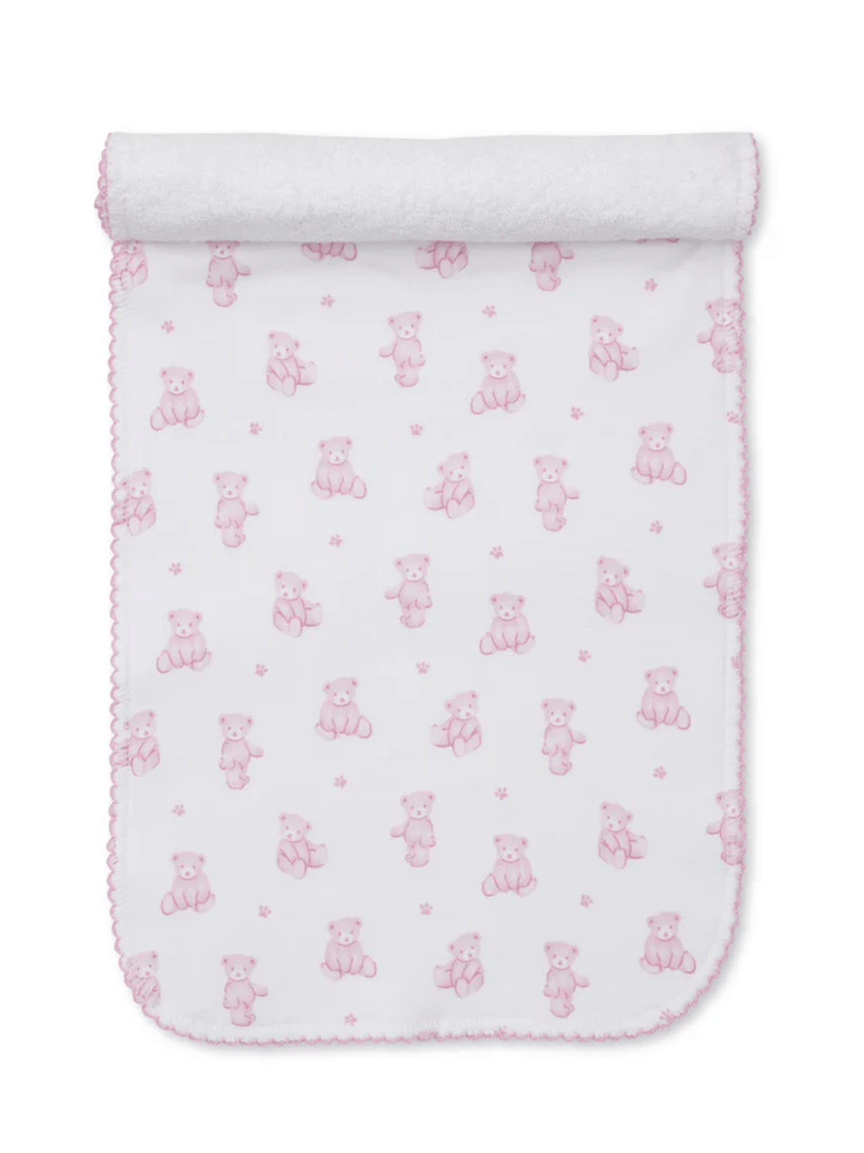 Teddy Bears Pink Burp Cloth
