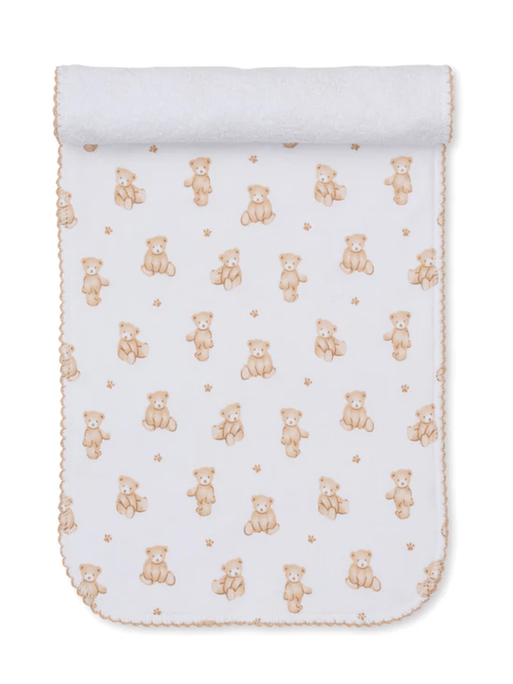 Teddy Bears Tan Burp Cloth