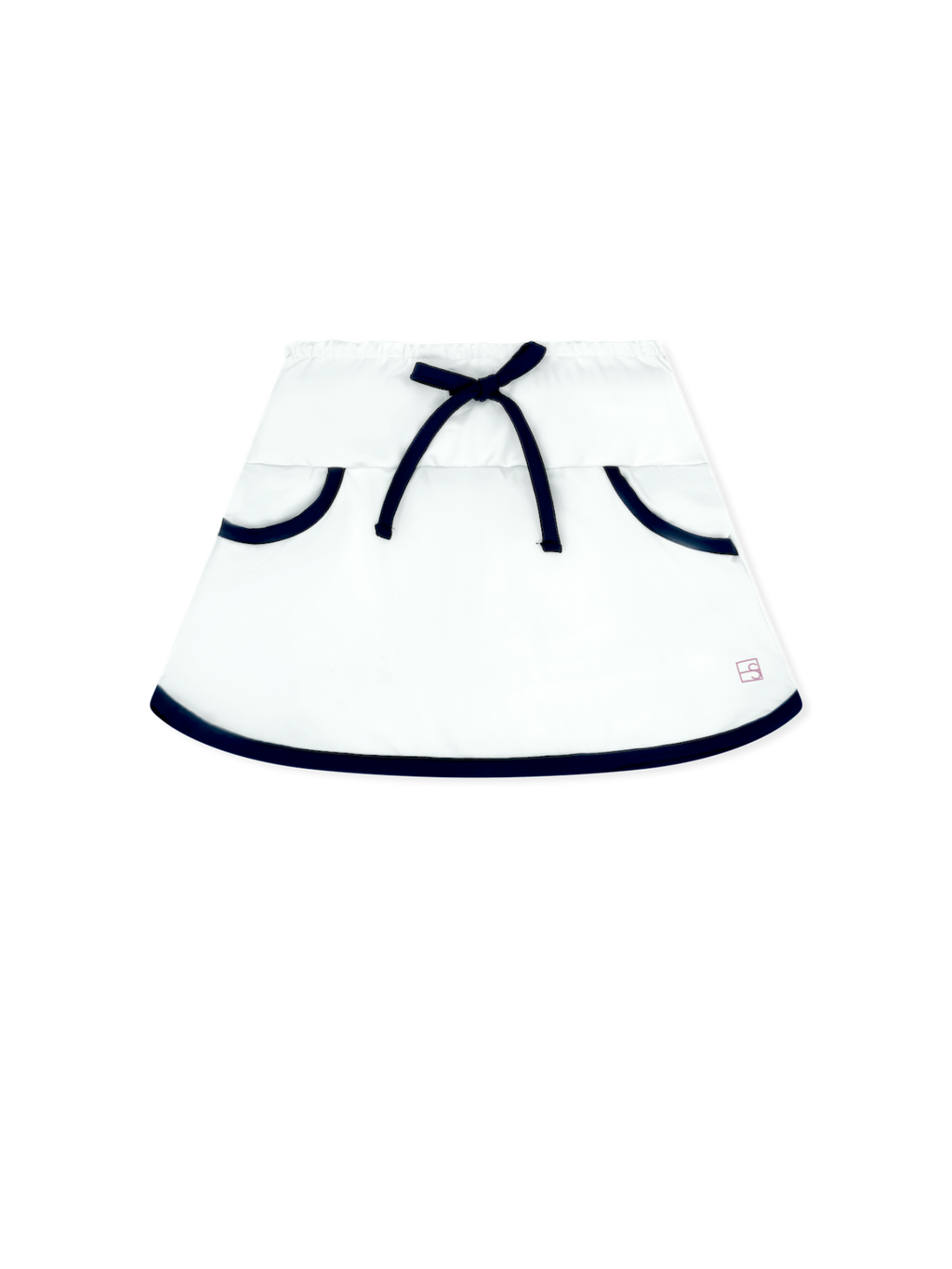 Tiffany Tennis Skort - Pure Coconut, Nantucket Navy