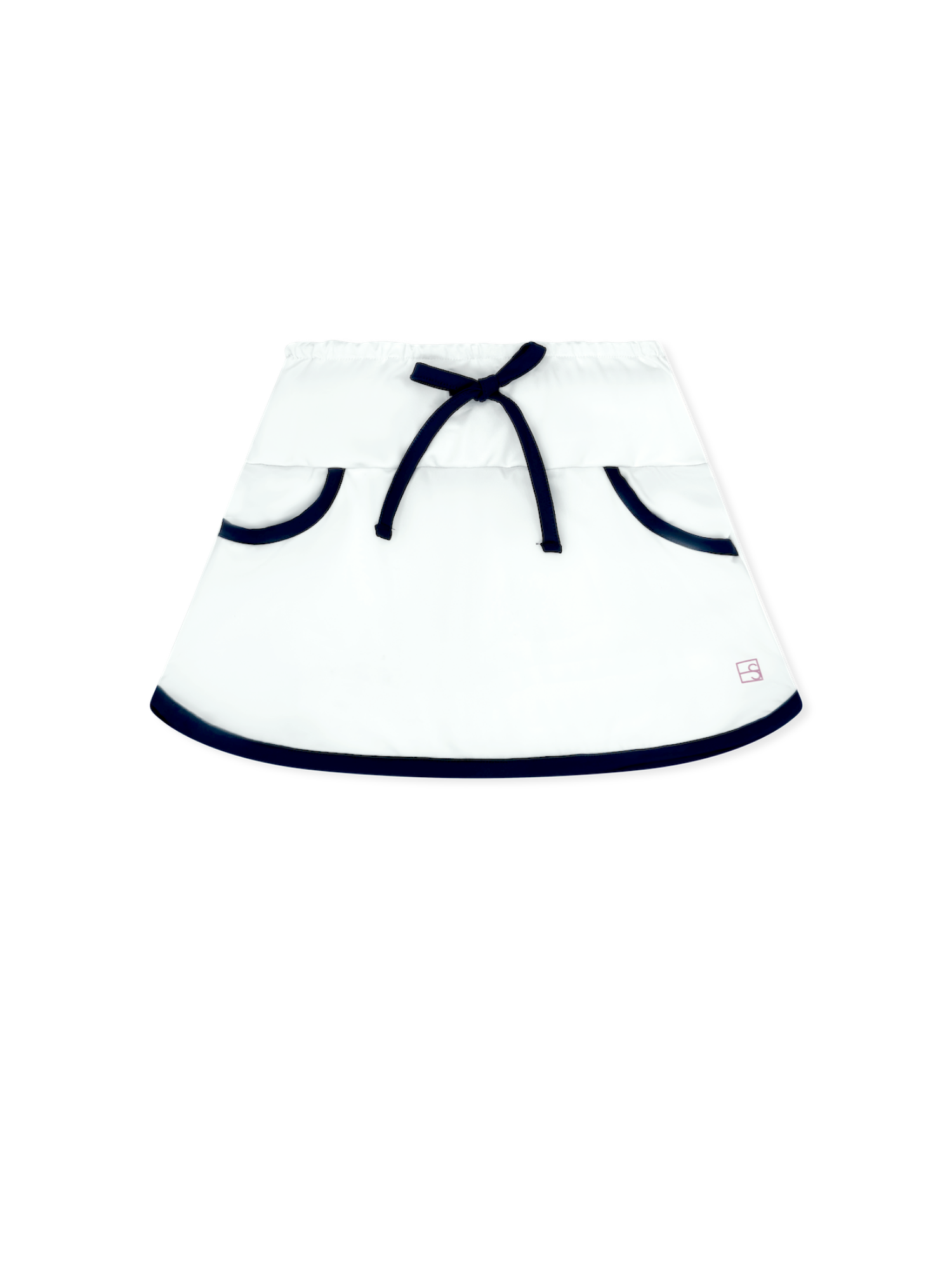 Tiffany Tennis Skort - Pure Coconut, Nantucket Navy