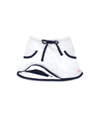 Tiffany Tennis Skort - Pure Coconut, Nantucket Navy