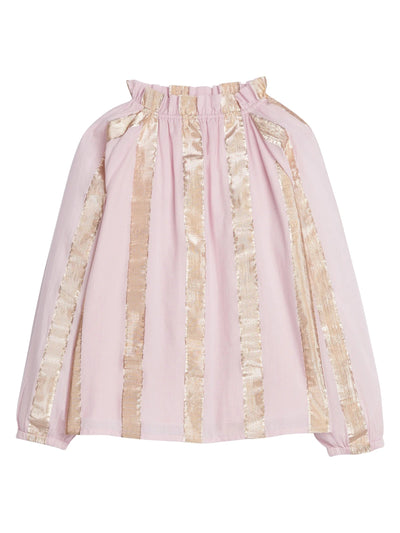 Tory Top - Pink Metallic Stripe