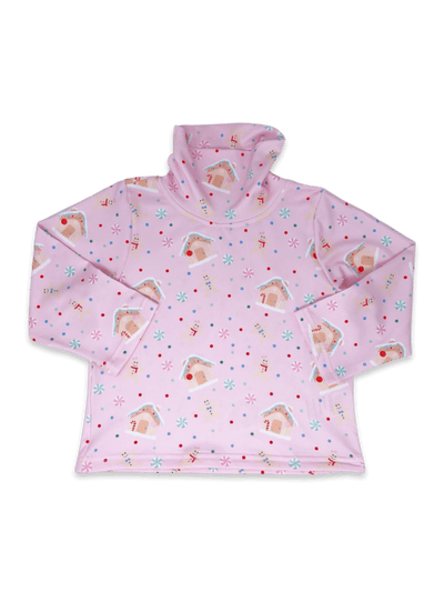Tot Girl Turtleneck - Gingerbread Kisses and Christmas Wishes