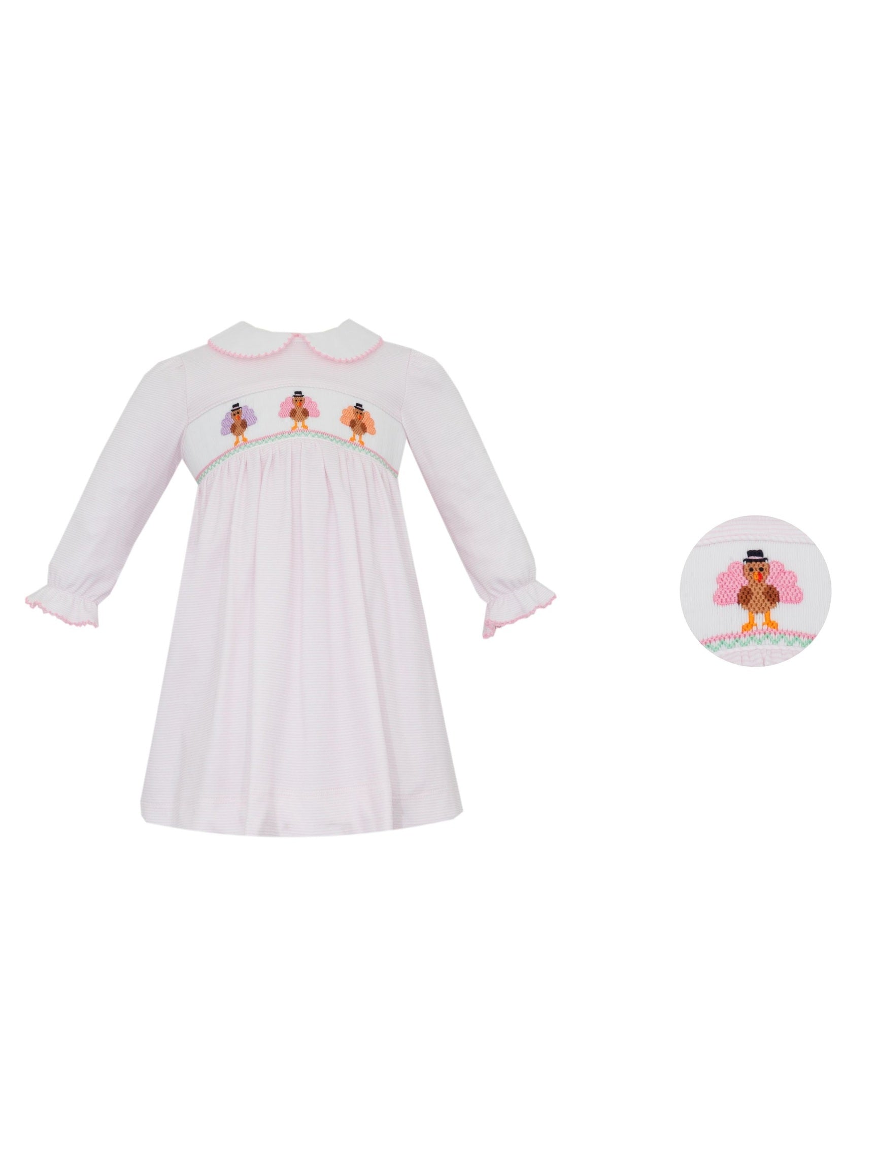 Turkey Girl´S Knit Stripe Dress L/S