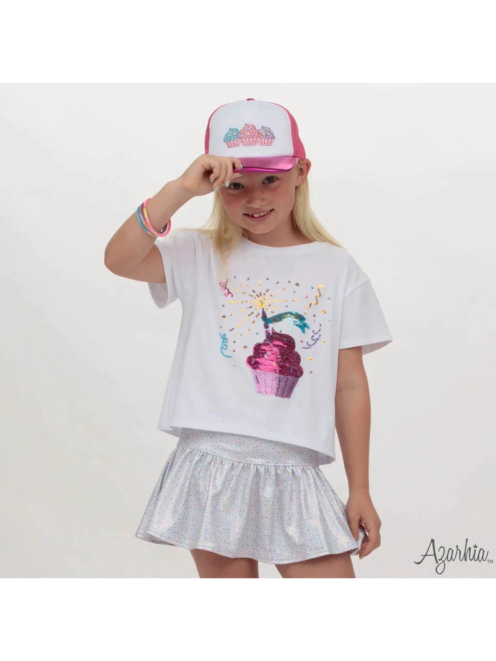 Shimmer Sprinkles Gathered Skort