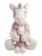 Unicorn Mama & Baby Plush Set