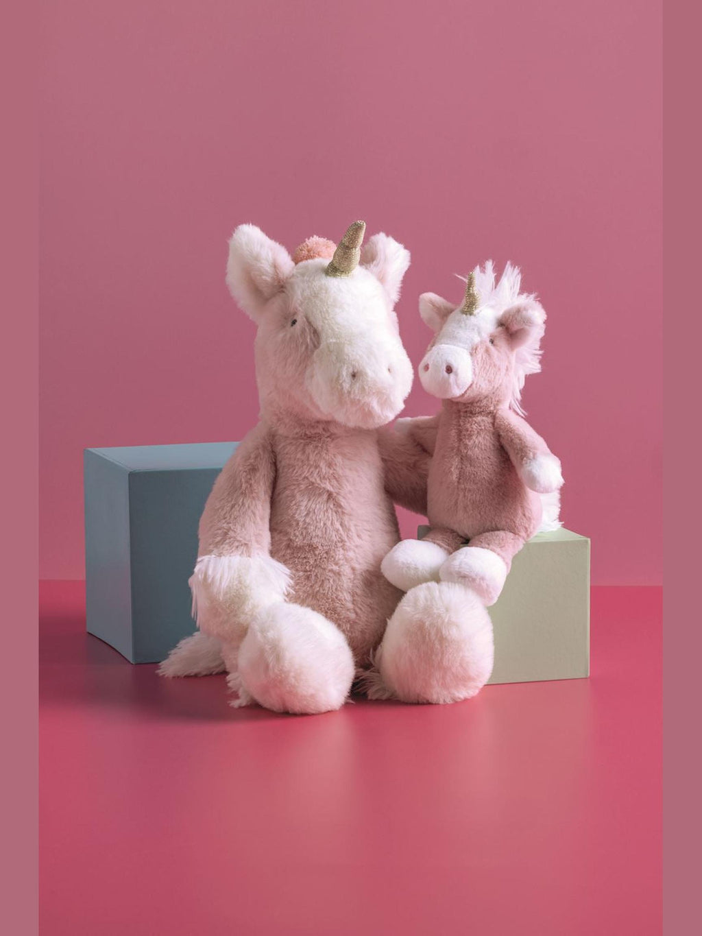 Unicorn Mama & Baby Plush Set