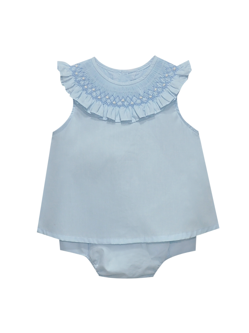 Blue Zadie Bloomer Set