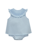 Blue Zadie Bloomer Set