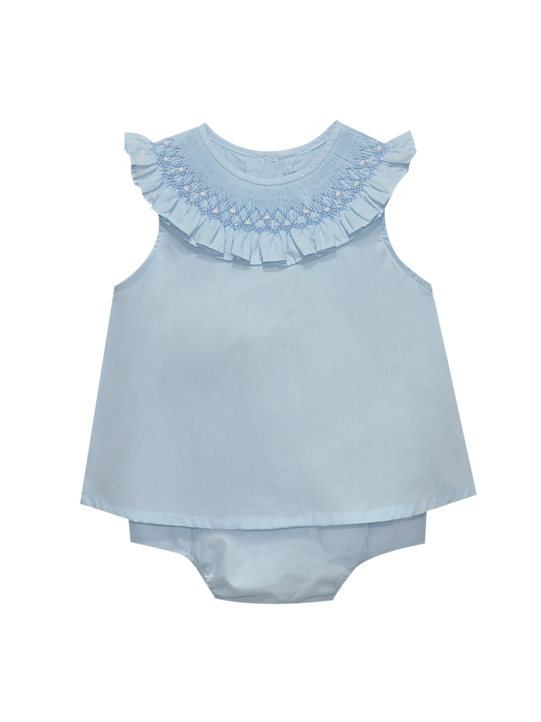 Blue Zadie Bloomer Set