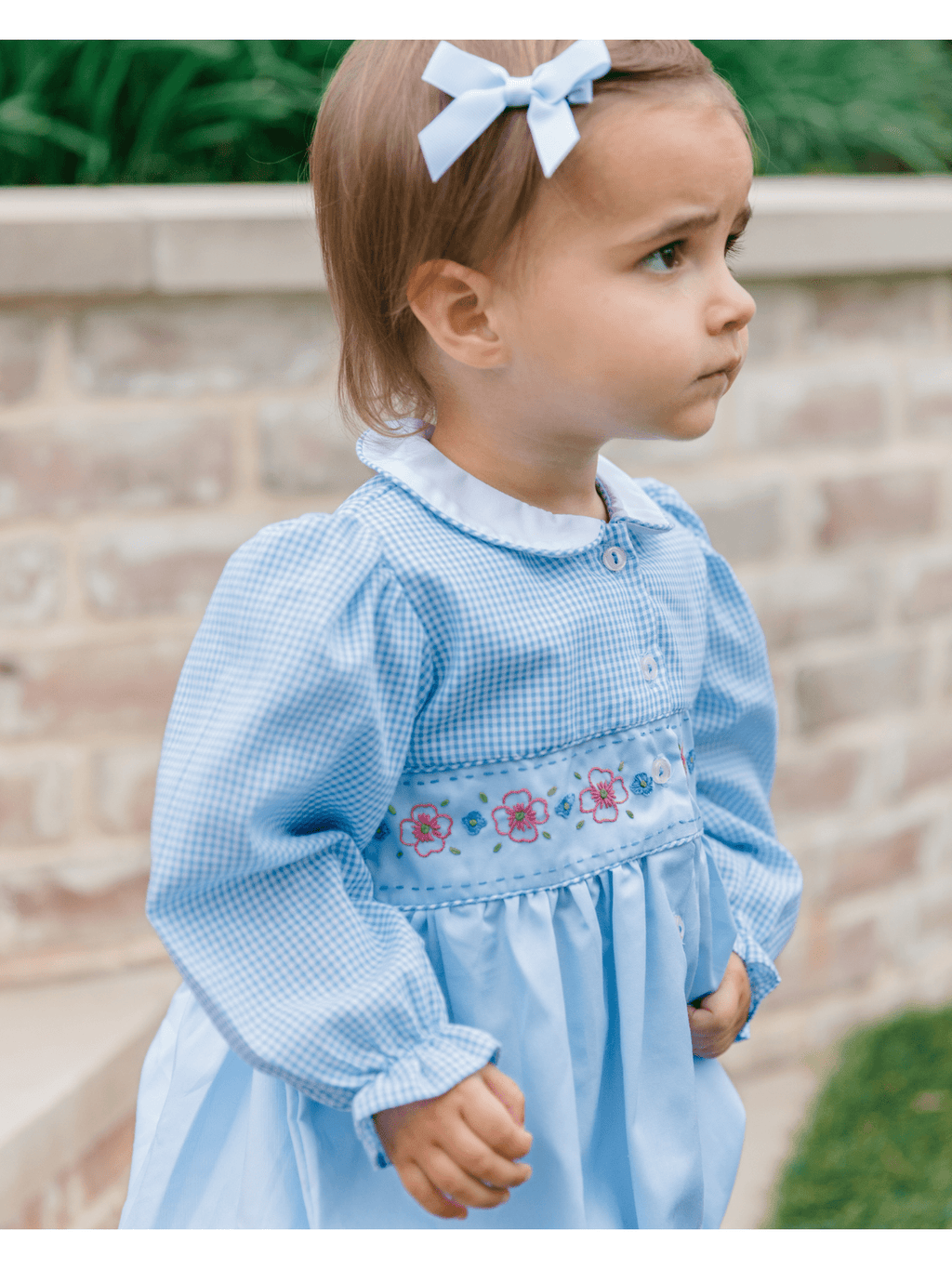 PRE-ORDER Beckett Blue Flowers Girl Bubble