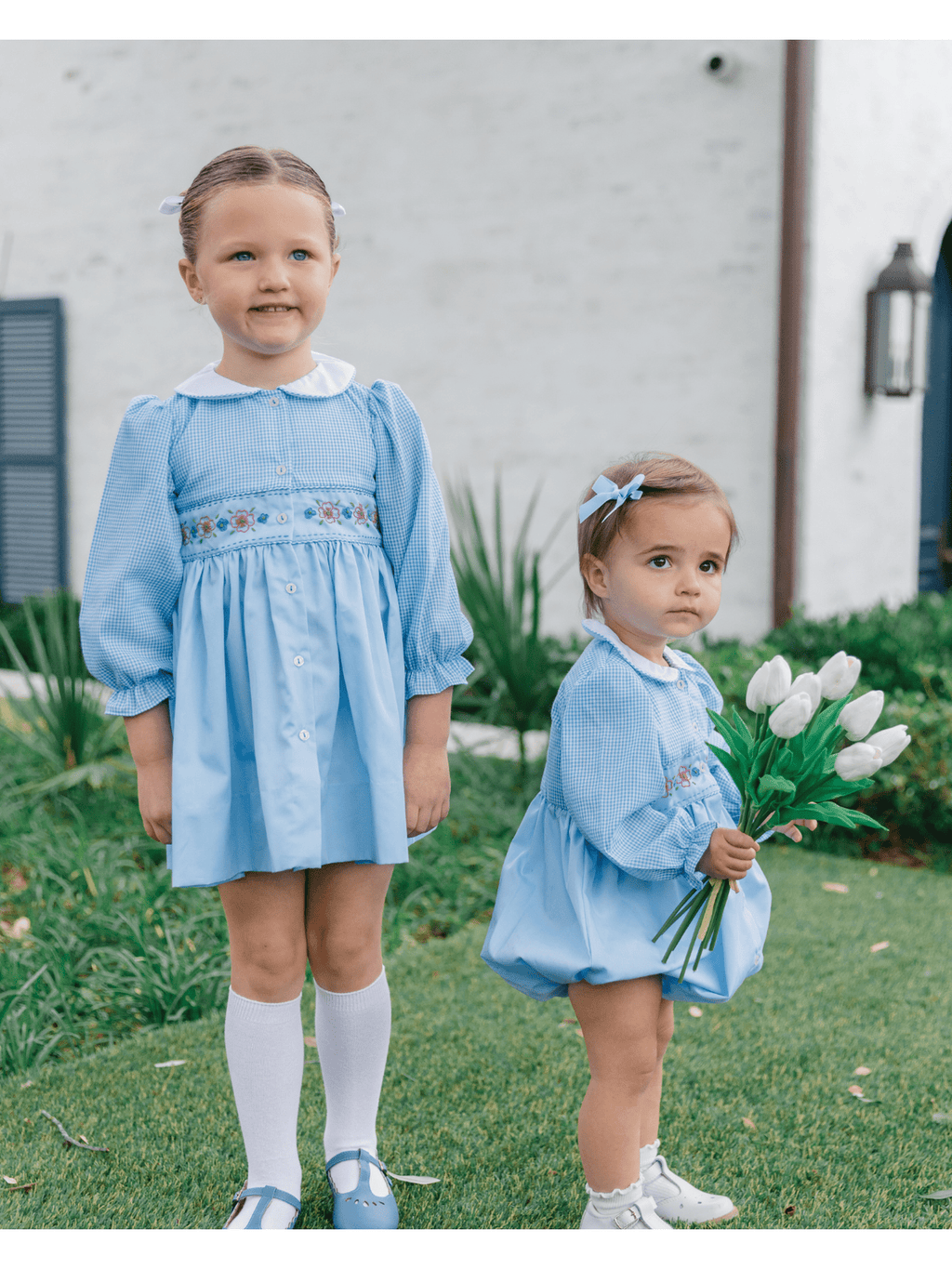 PRE-ORDER Beckett Blue Flowers Girl Bubble
