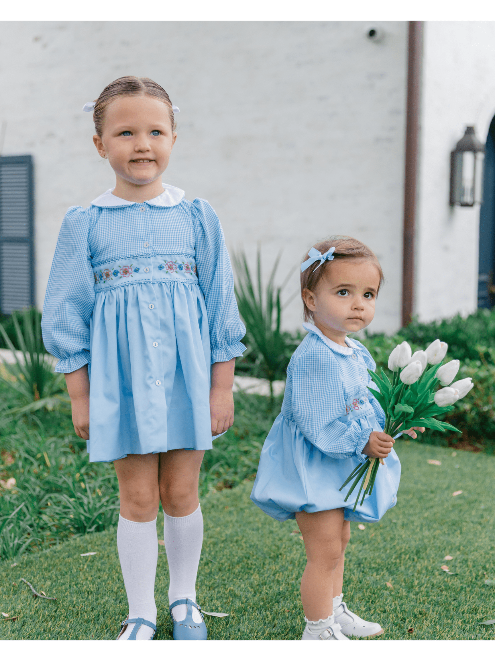 PRE-ORDER Beckett Blue Flowers Girl Bubble