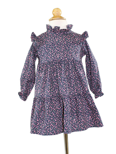 Gwendolyn Dress - Navy/Hot Pink Floral