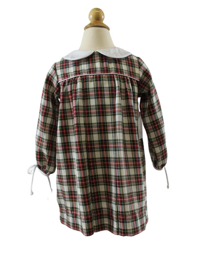 Flora Dress - Red/White Plaid