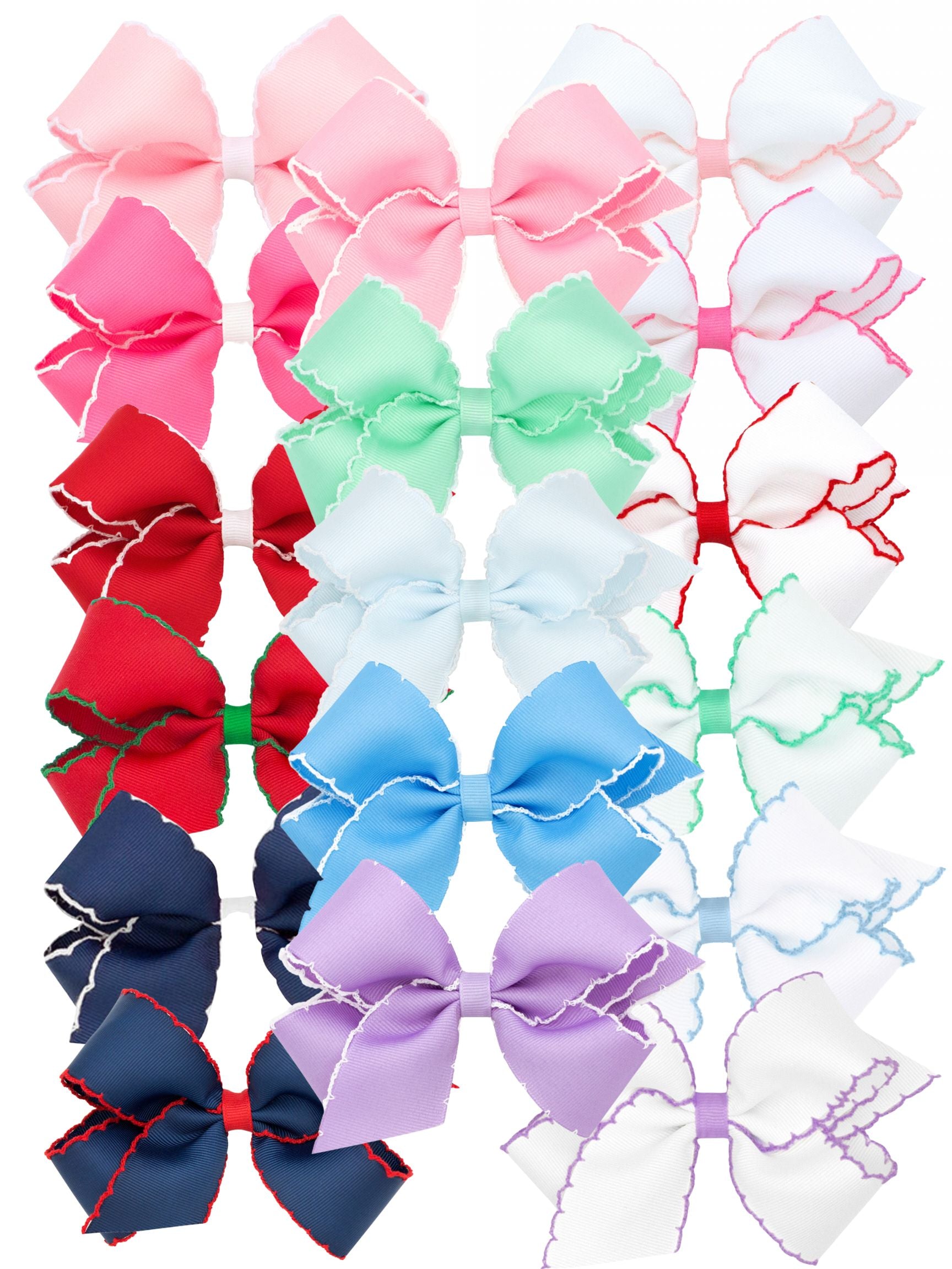 Wee Ones Moonstitch Bows - Asst'd Colors