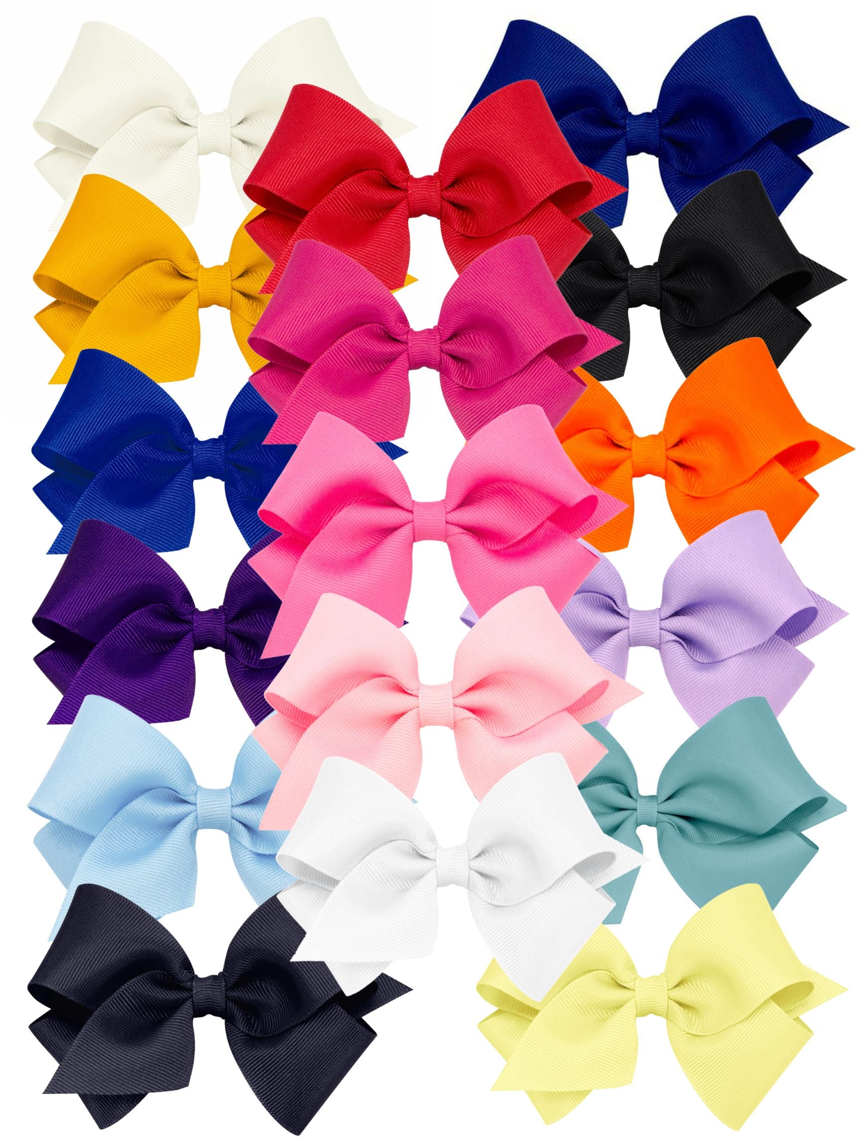 Small Grosgrain Solid Bow - Plain Wrap