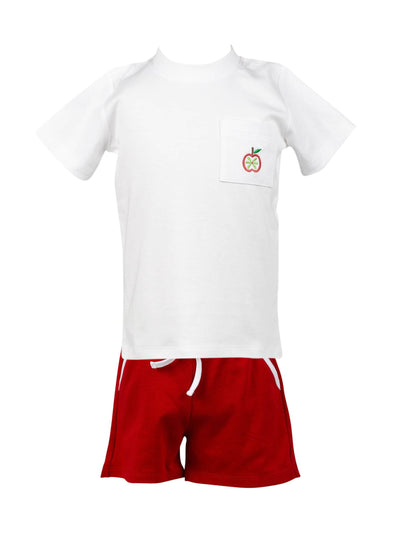 PRE-ORDER Gala Apples Boy Shorts Set