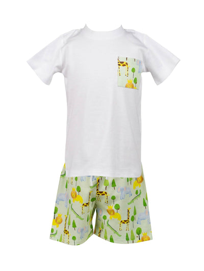PRE-ORDER Savannah Zoo Boy Shorts Set