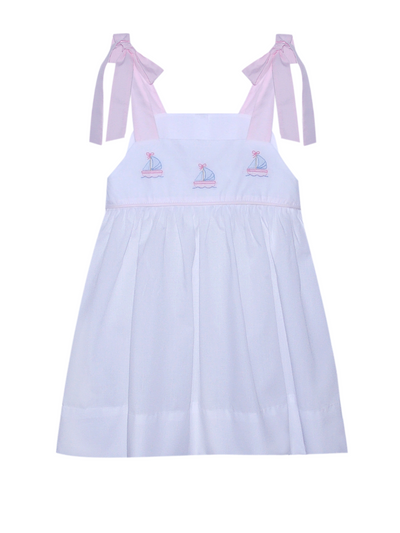 PRE-ORDER Mary Lee Dress - Sailboats