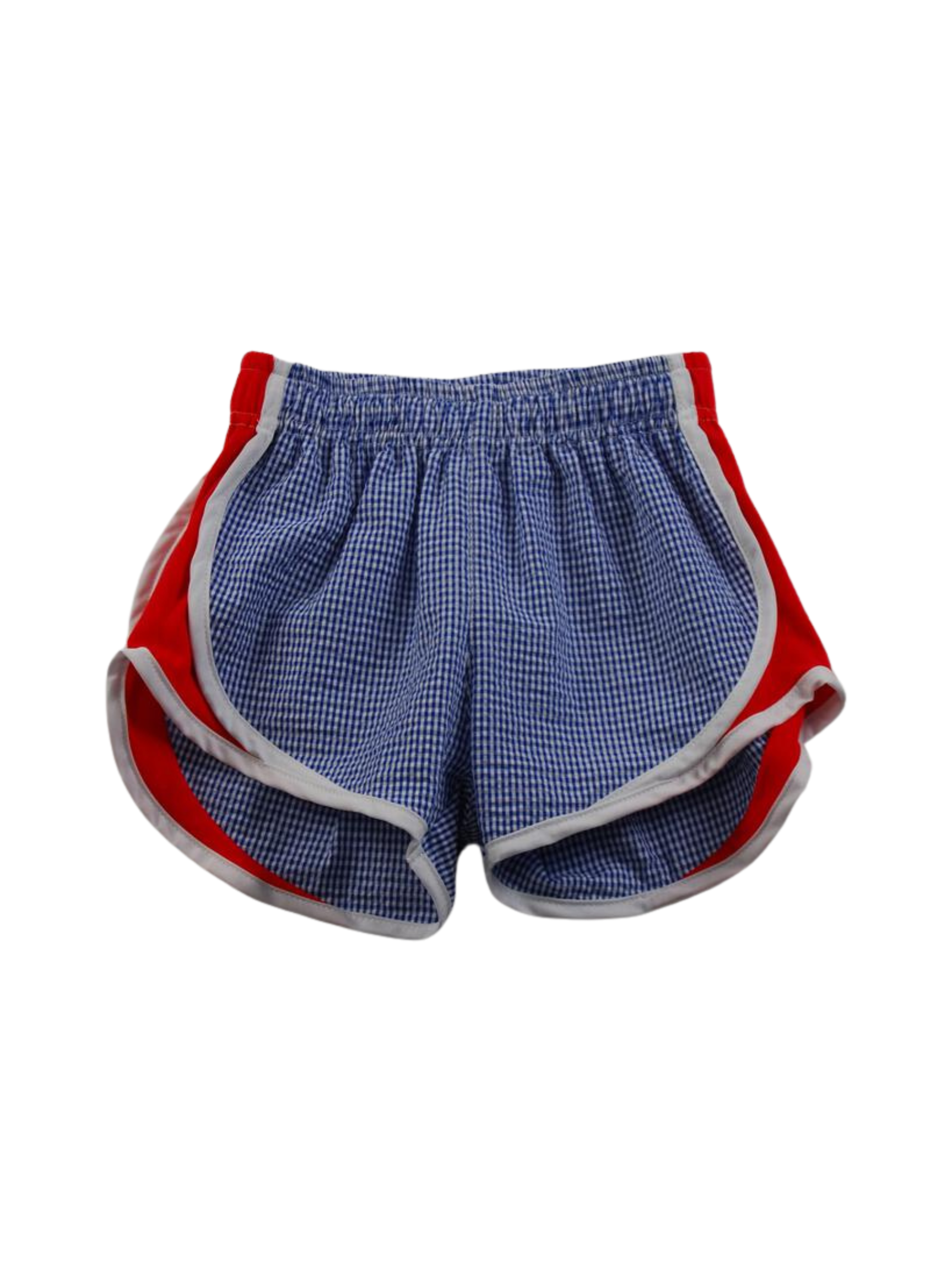 Navy & Red Check Shorts