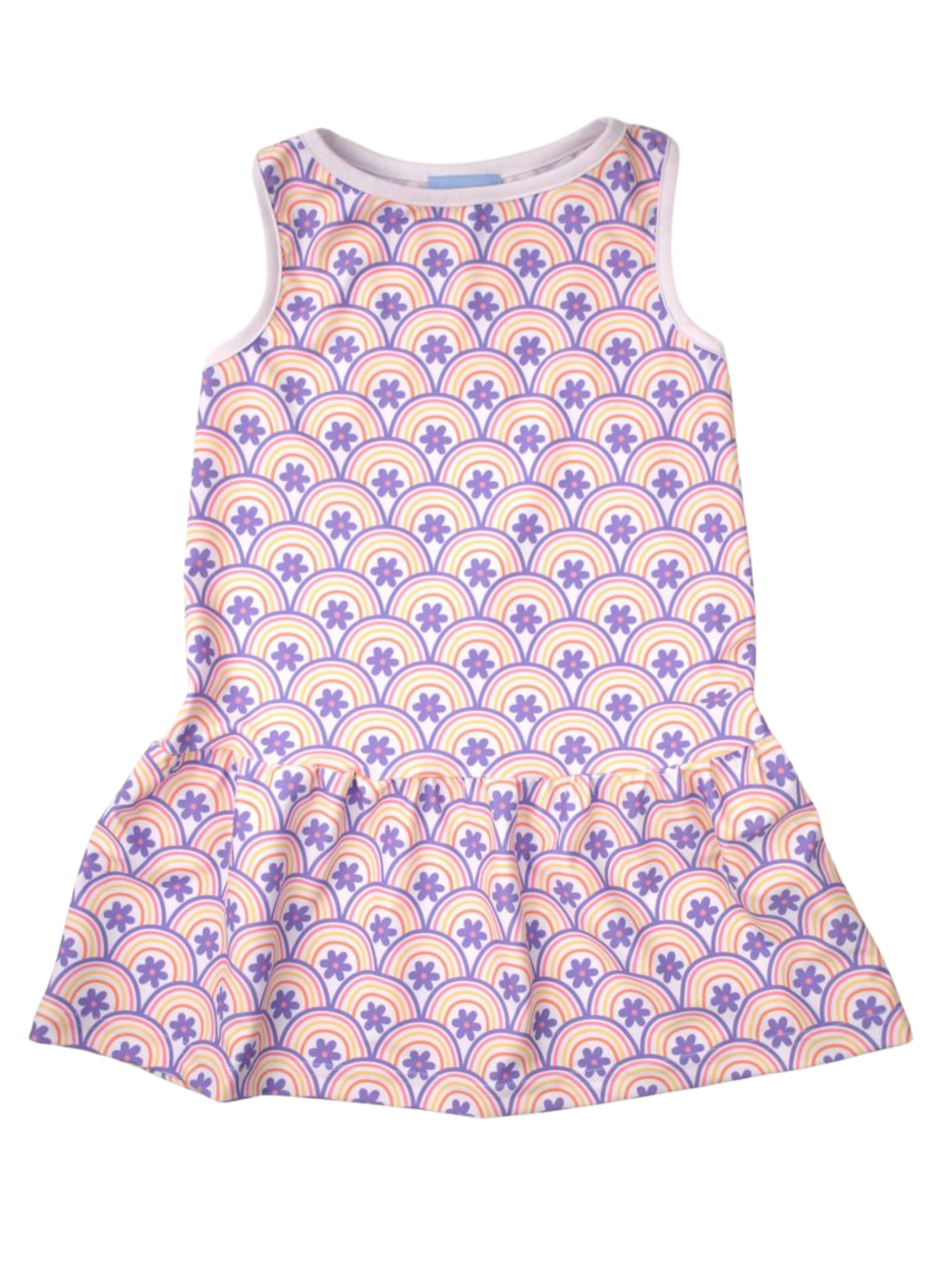 Rainbow Retro Tank Dress