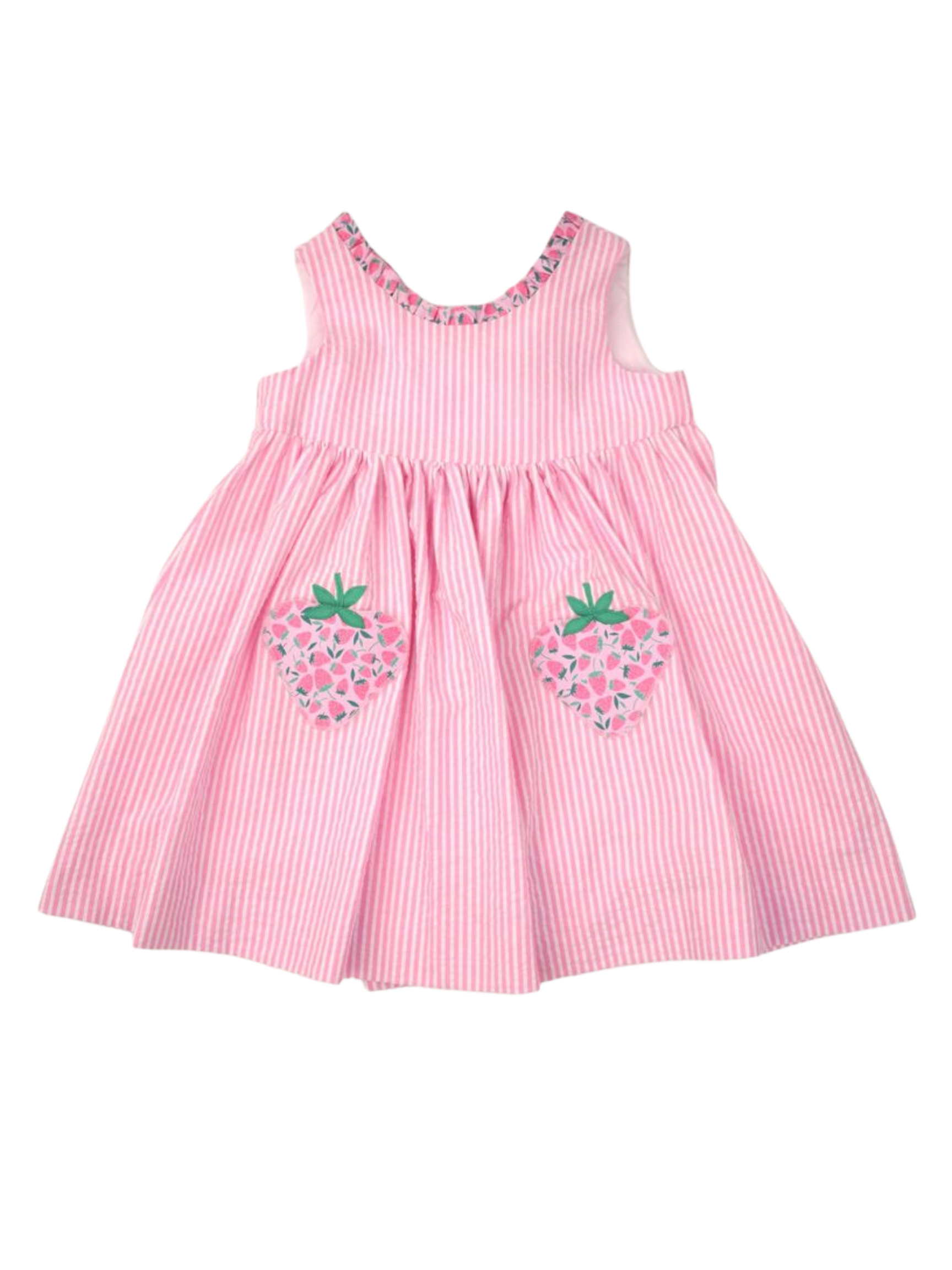 Strawberry Pockets Wrap Dress