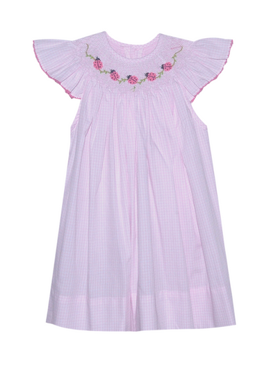 PRE-ORDER Georgette Bishop Dress - Ladybugs